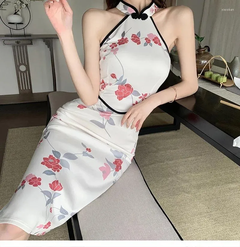 Cheongsam Qipao Dress Women Sleeveless Slim Polyester Broadcloth Vintage Chinese Style Print Evening Party Dress from Dhgate Ethnic Clothing - price 58.11 Cheongsam Qipao Dress Women Sleeveless Slim Polyester Broadcloth Vintage Chinese Style Print Evening Party Dress from Dhgate Ethnic Clothing - price 58.11