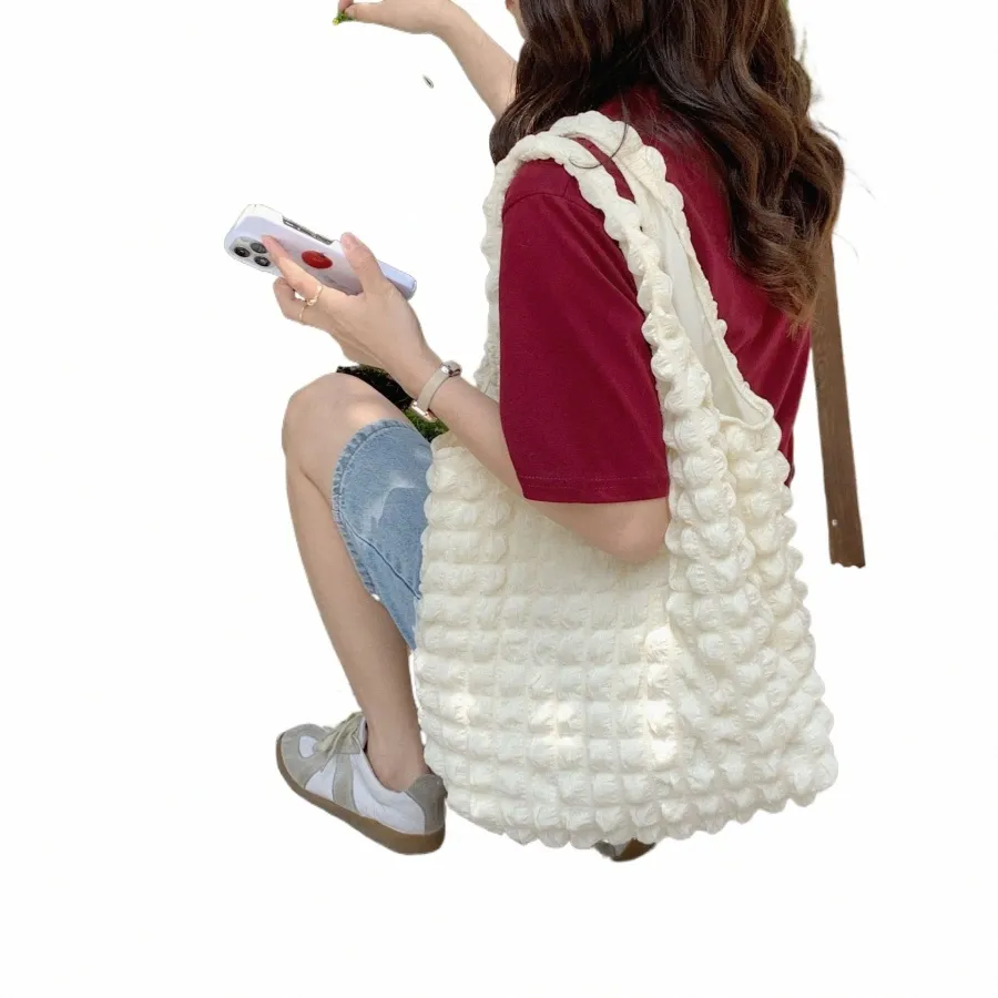 ◎MINOC◎ Mary bubble square shoulder bag, casual bag, cloud DHgate.com:2024Cloud Bubble Shoulder Bag: Soft Fabric