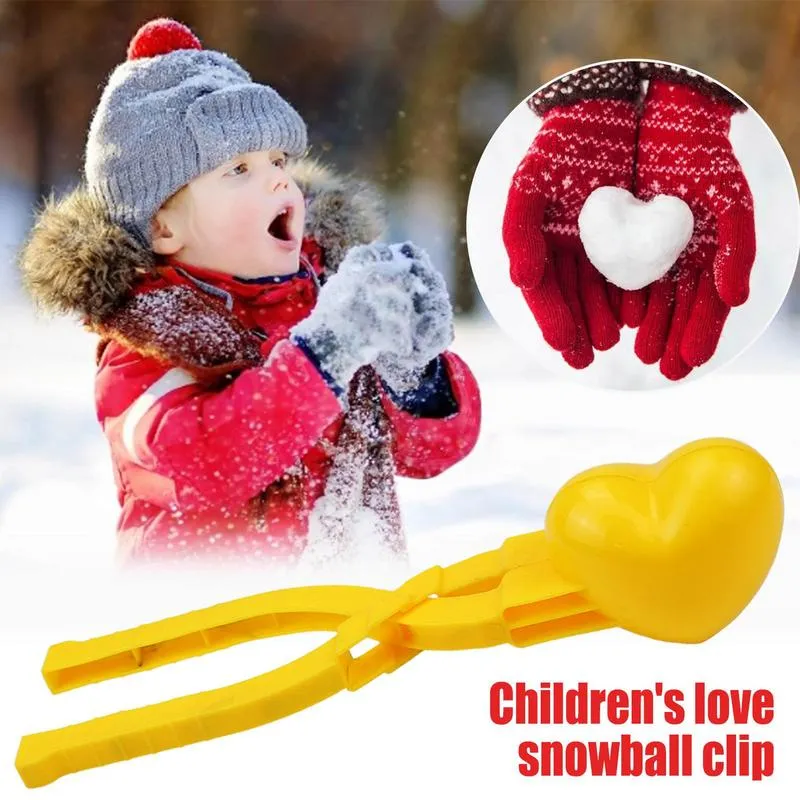 Snowball Maker: Love Heart Shaped Snow Toys with Handle Snow
