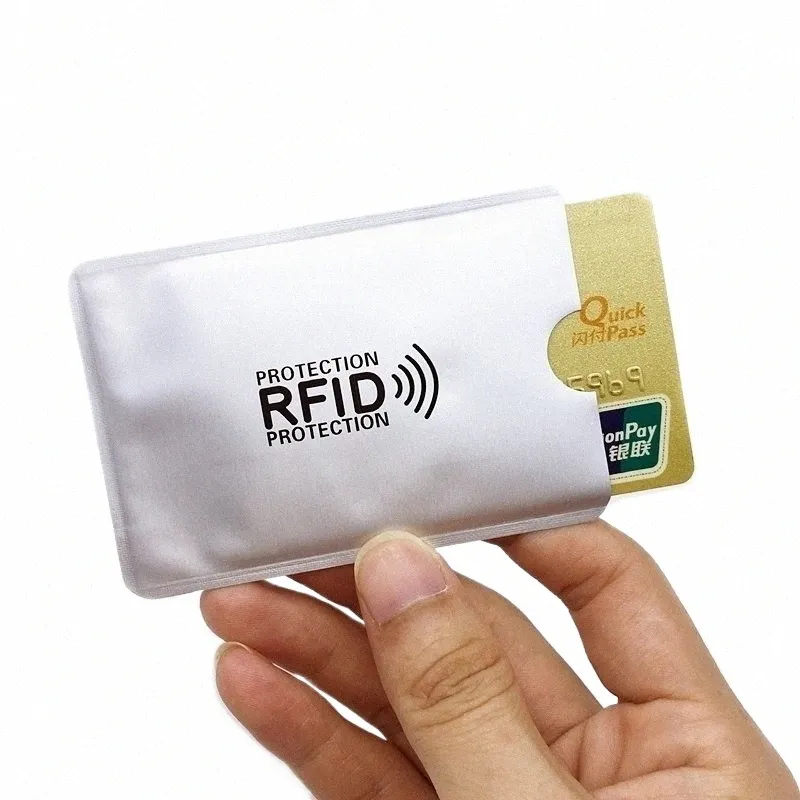 Billetera De Aluminio De Bloqueo RFID Titular De La Tarjeta De