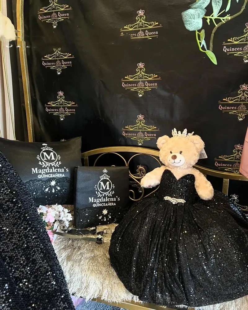 Personalized Black Sweetheart Teddy Bear dress up...