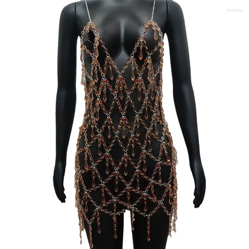 crystal bodycon dress Crystal Embellished Dress with Corset Detail