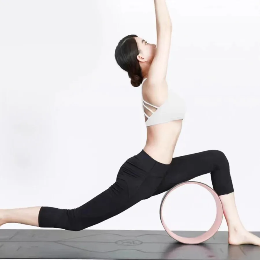 Yoga wheel open back yoga equipment Fitness Yoga wheel roller loop home Pilates circle 240621