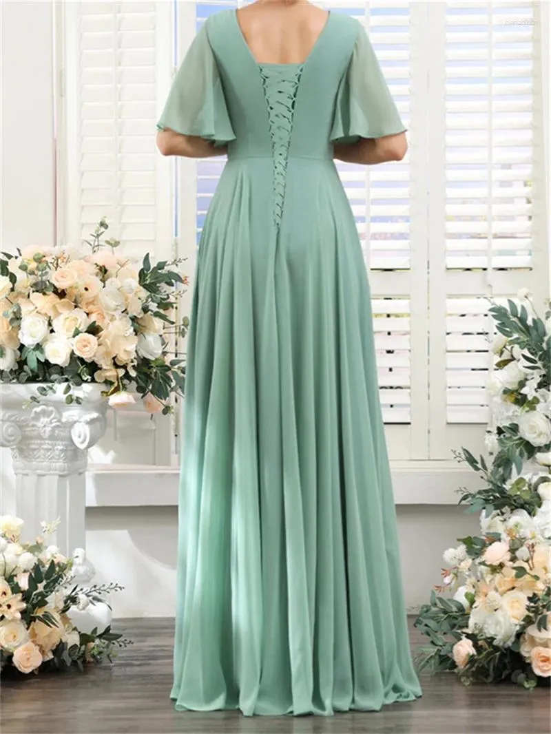 Chiffon Party Dress Floor-Length A-Line V-Neck Short Sleeve Formal Gown for Winter Prom from Dhgate Urban Sexy Dresses - price 76.57 Chiffon Party Dress Floor-Length A-Line V-Neck Short Sleeve Formal Gown for Winter Prom from Dhgate Urban Sexy Dresses - price 76.57
