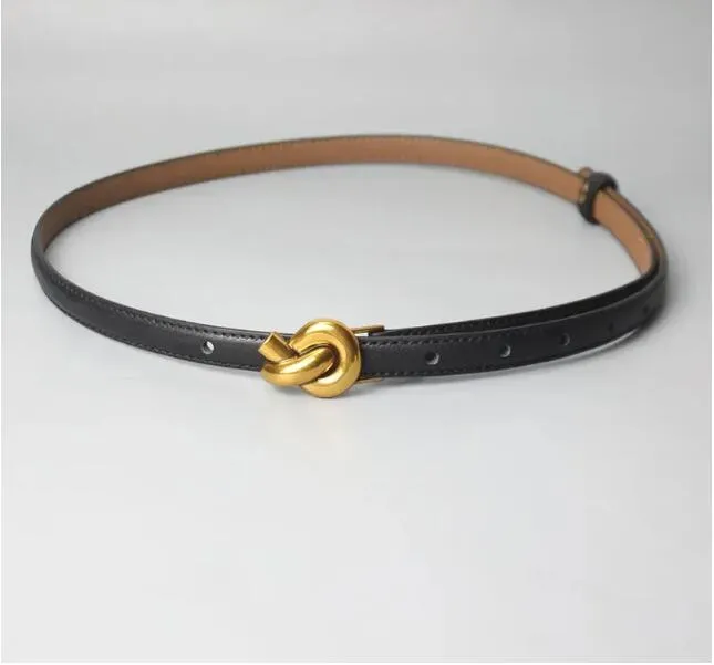 Économisez gros sur les achats en gros de Ceintures De Créateurs Pour  Femmes ceinture Fine En Cuir Véritable Avec Boucle À Nœud Doré De Luxe  Mode