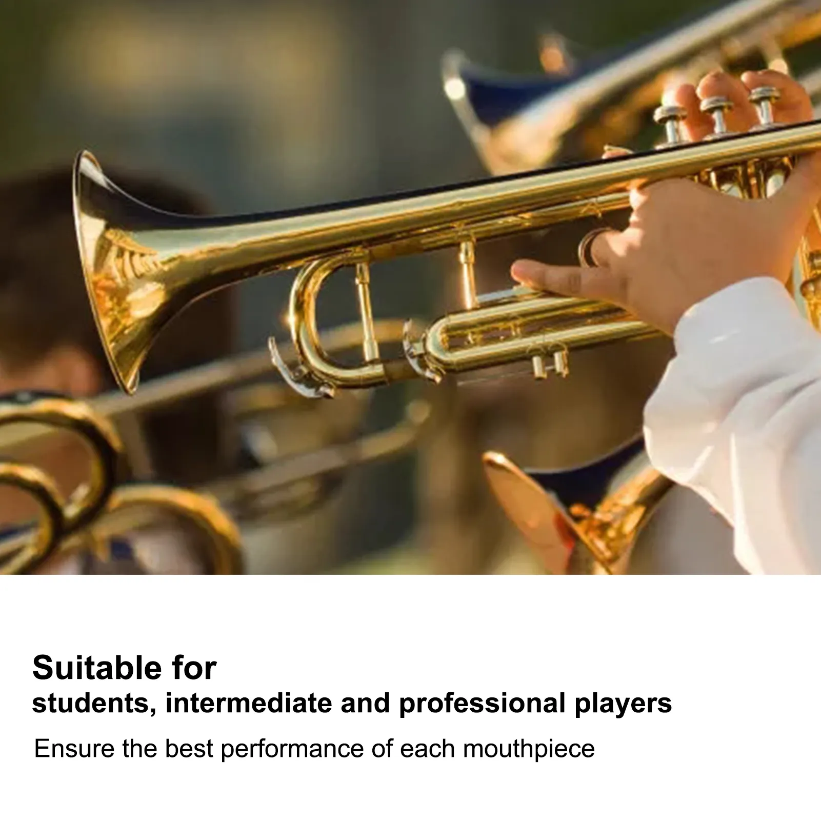 Tuba Mouthpiece Solid Brass Construction Gold Plated Musical Instrument Accessories Brass Instrument Accessories Gold