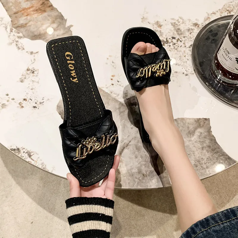 Sandali da donna estivi, infradito antiscivolo, scarpe casual da spiaggia, ciabatte piatte da donna_voghion.com