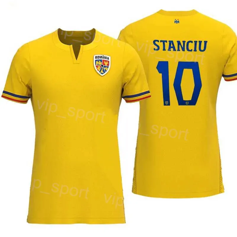 Maglietta Grafica Con Bandiera Della Romania Per Uomo Maglia Da Calcio Camicie Da Calcio All'ingrosso Maglietta Della Squadra Del Club Stemma Della Romania Abbigliamento Uomo - Foto 3