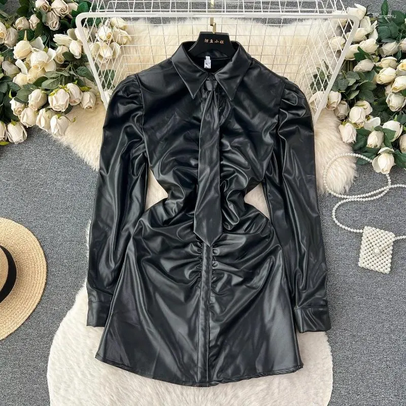 leather knee length dress Alexandre Vauthier Leather Knee-Length Dress - Neutrals Dresses, Clothing - AVR26735