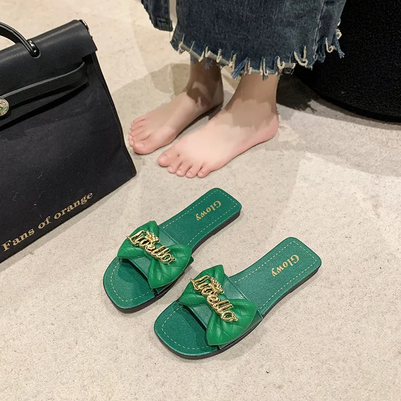Sandali da donna estivi, infradito antiscivolo, scarpe casual da spiaggia, ciabatte piatte da donna_voghion.com