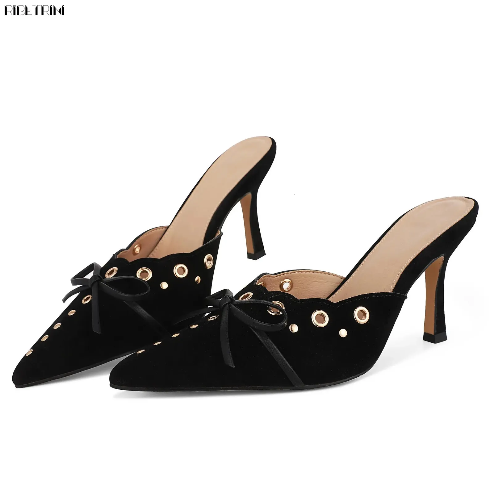 Décolleté Donna Con Tacco Gattino 5 Cm – Punta Chiusa Slip-on, Confortevoli Per Ufficio E Matrimonio, In Nero, Bianco E Marrone