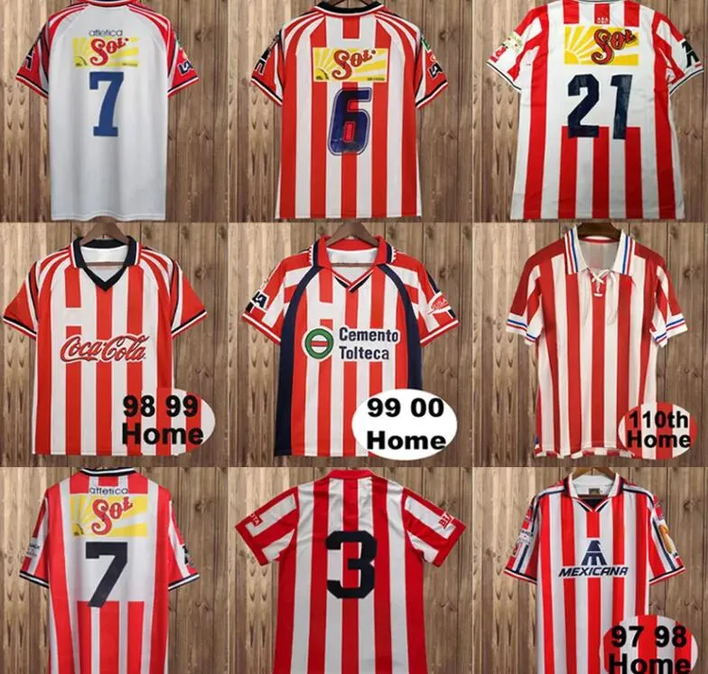 Chivas Guadalajara Jersey 1996 2008 Retro Soccer Shirt Home Away