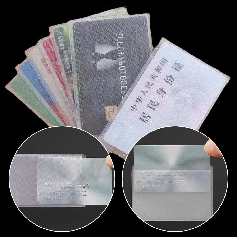credit card sleeves clear plastic Recollections 4.25" x 5.5" Clear Card Sleeves