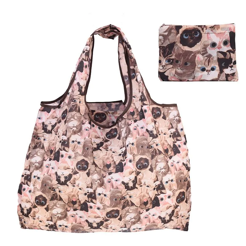 Panda Pattern Eco-Friendly Large Capacity Foldable Reusable Shopping Bag Panda Pattern Eco-Friendly Large Capacity Foldable Reusable Shopping Bag