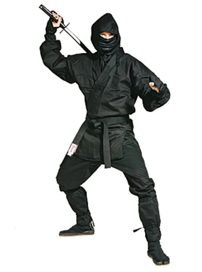 Black Breathable Japan Ninja Uniform Suit Full Sleeve Sport