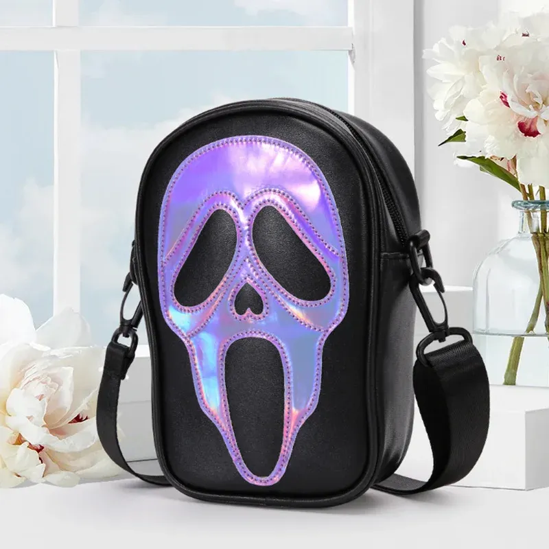 DHgate.com:Ghostly Style: Trendy Skull Pattern Faux Leather