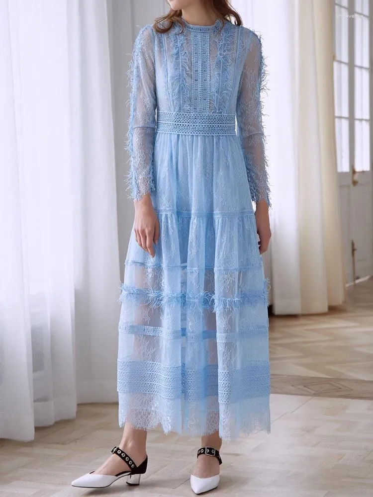 DHgate.com:Vintage Lace Casual Dress: Elegant Embroidery DHgate.com:Vintage Lace Casual Dress: Elegant Embroidery