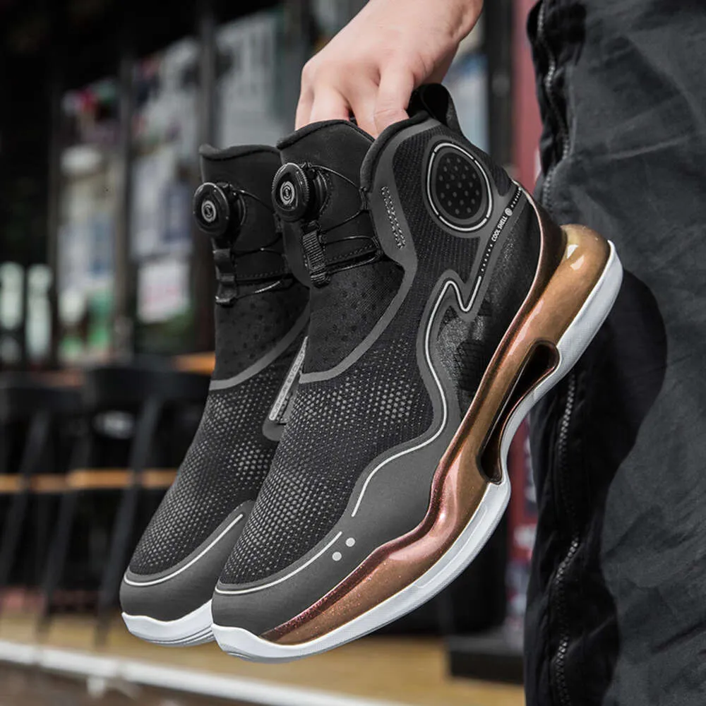 Mens High Top Carbon Best Cushioned Basketball Shoes With Popcorn Spinning Button And Night Glow Technology Evolution Design From Xy68 56.09 DHgate.Com