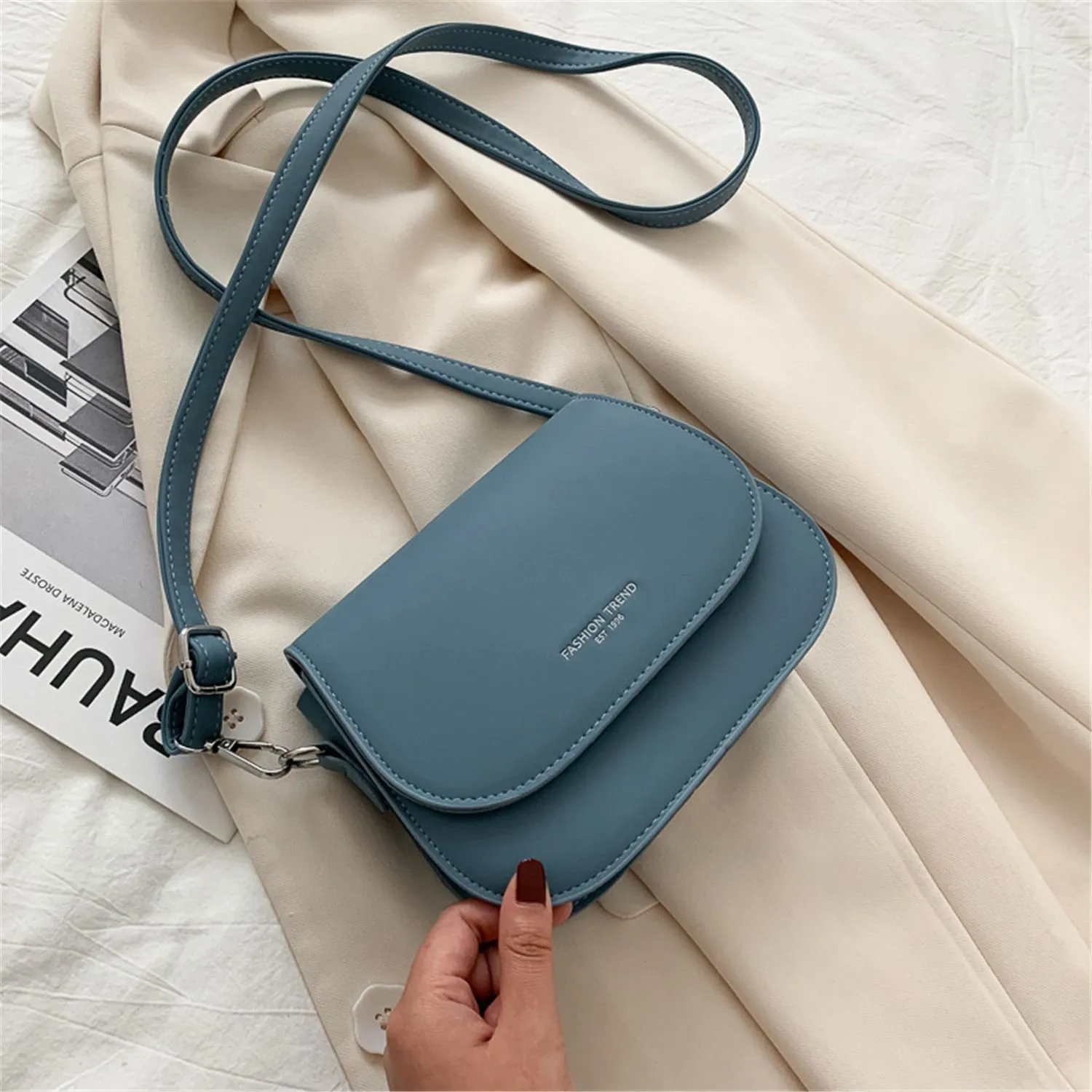 simple Trend Crossbody Bags for Women Solid Wild Flap Shoulder Bag Lady Designer Small Women s Handbags and Purses New Fi t1ed