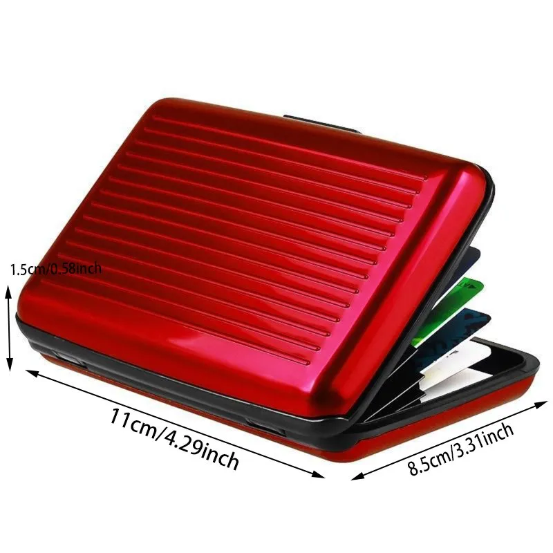 RFID Aluminum Wallet Credit Cards Holder Business ... - Grandado