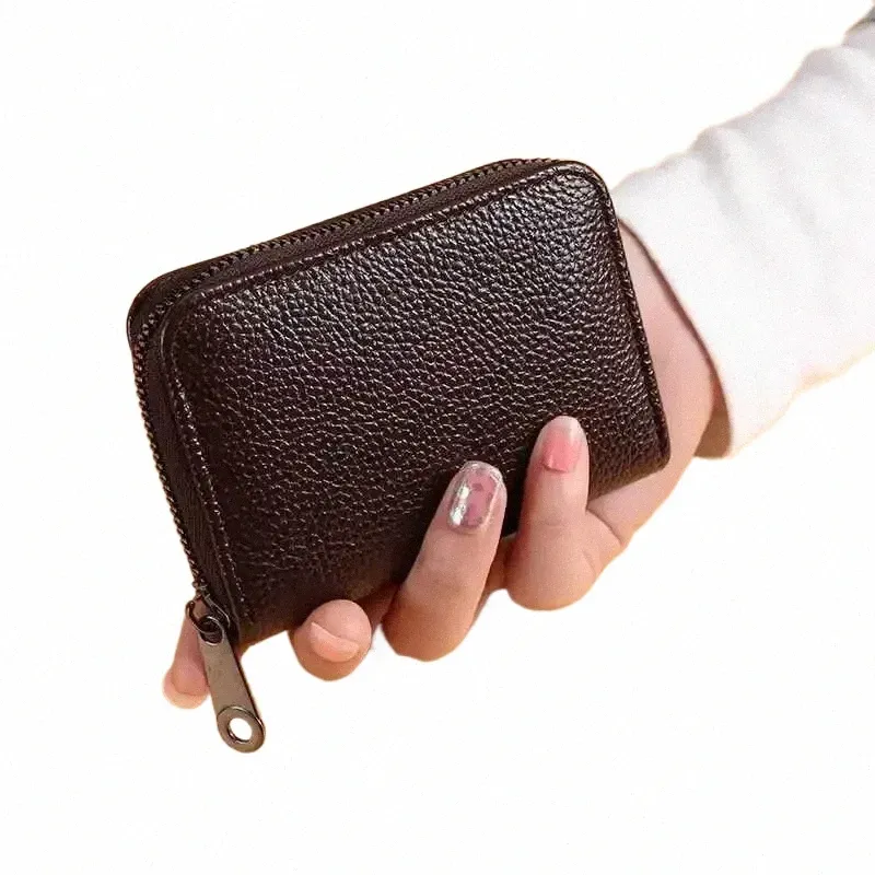 Premium RFID Blocking Genuine Leather Credit Card Holder