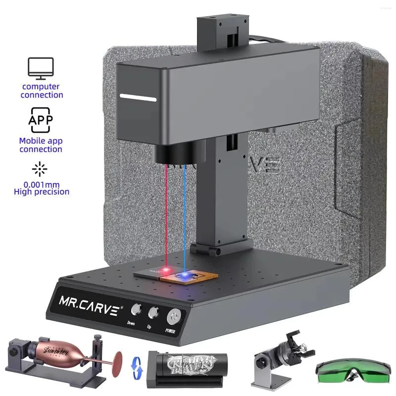 MR.CARVE M4 Pro Laser Engraver With Infrared Module, 5W Blue Light And