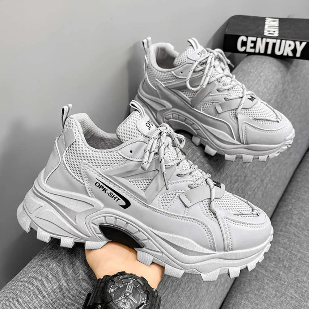 famous mens Internet 2023 new autumn winter youth sports and leisure height increasing brand black dad trendy shoes