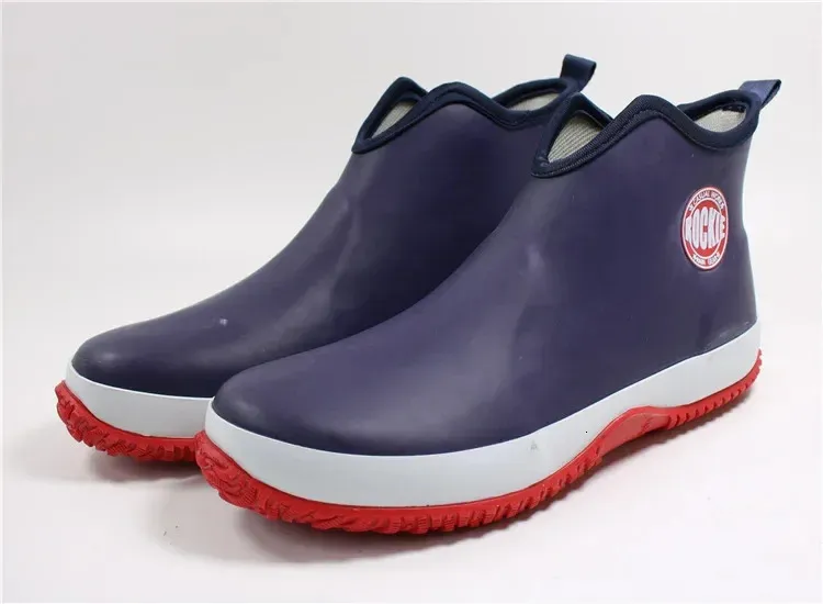 Mens Waterproof Ankle Boots Rubber Rain & Work... From  display picture 1