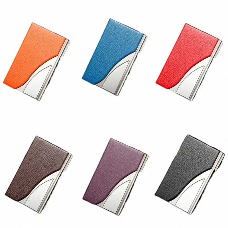 Mens Aluminum Business Card Holder Wallet Unisex Metal Credit Card Case  with PU Leather Organizer Purse from Dhgate Card Holders - price 5.57