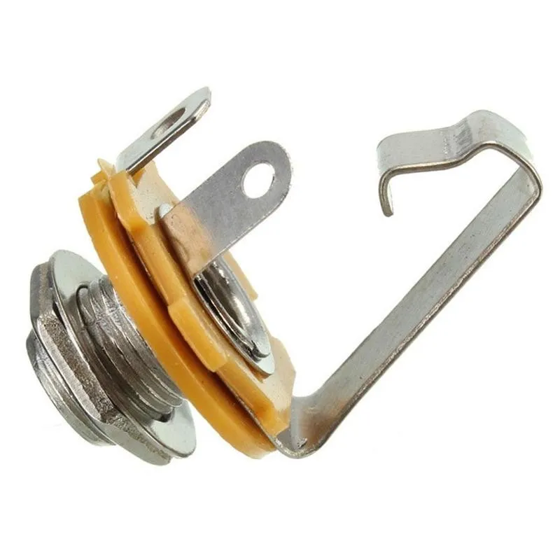 Alnicov Lot De 10 Embases Jack 1/4'' Mono Femelle - Connecteur Panneau Pour Guitare Électrique Et Basse
