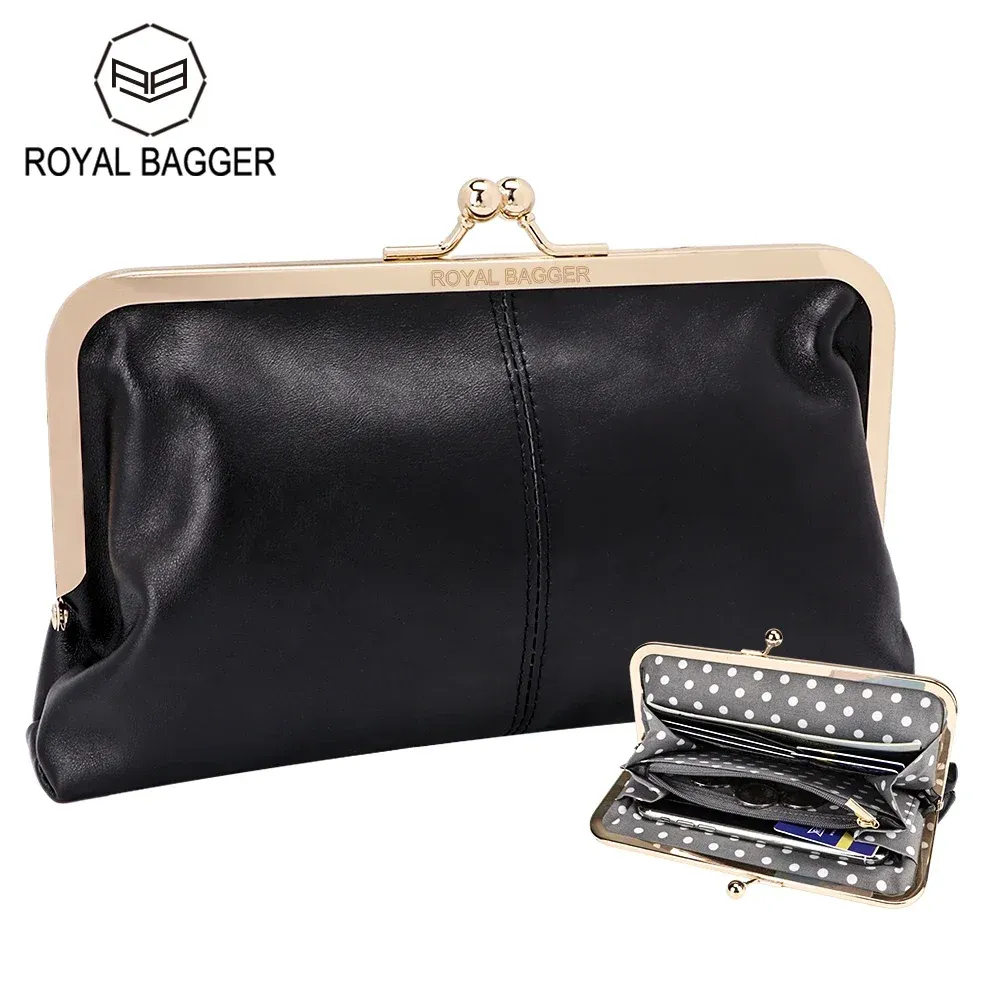 ISuperb Genuine Leather Double Zipper Clutch Wallet For Women – Large Capacity Card Holder With Coin Purse, Black - View #14