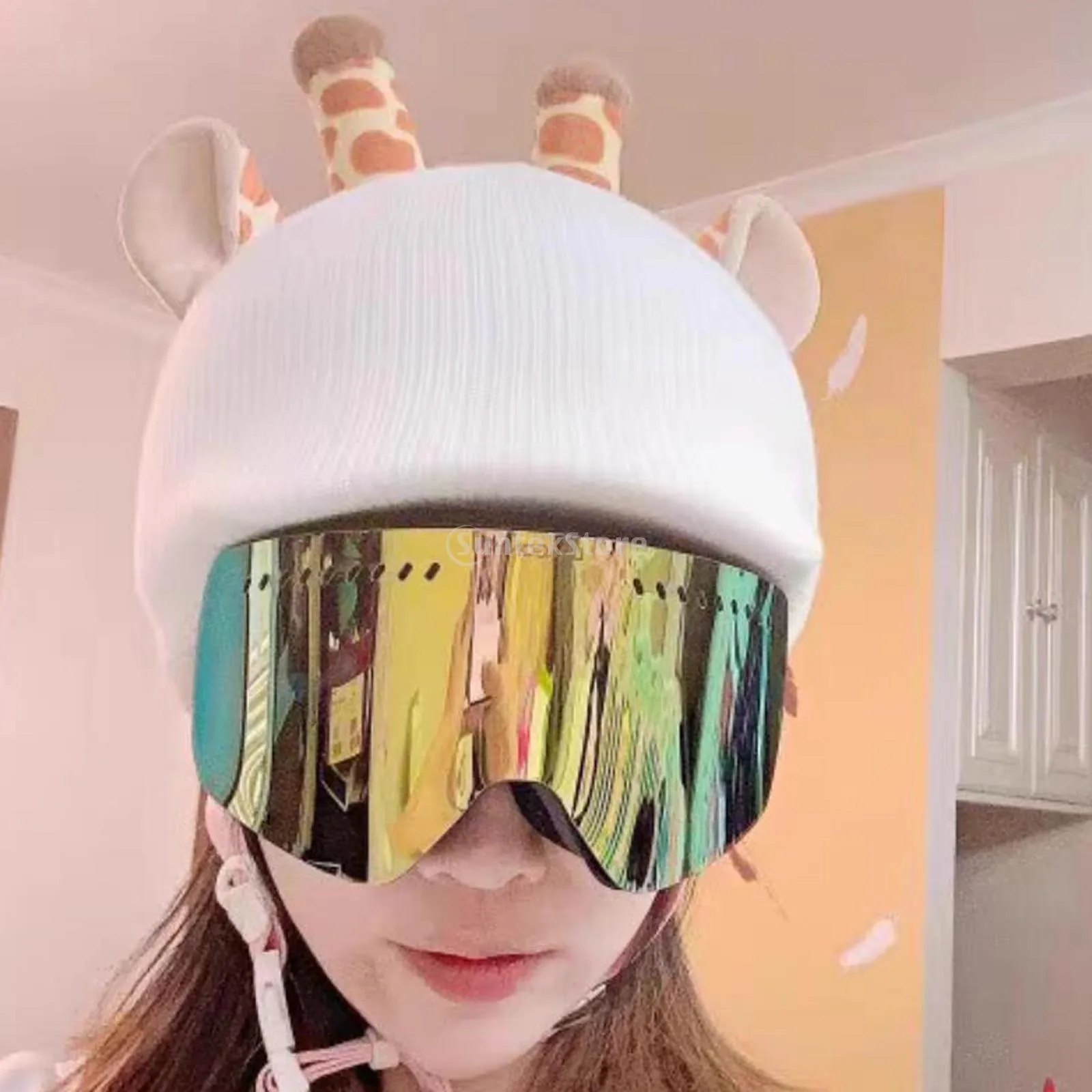 crazy snowboarding helmet covers ParaWild Frog Eyes Cover - Funny Plush Helmet Decoration & Googly Eyes for Kids & Adults | Fits Any Ski, Snowboard, Bike, or Skate Helmet This funny ski helmet cover transforms any standard snow helmet into a eye Funny, design and custom helmet
