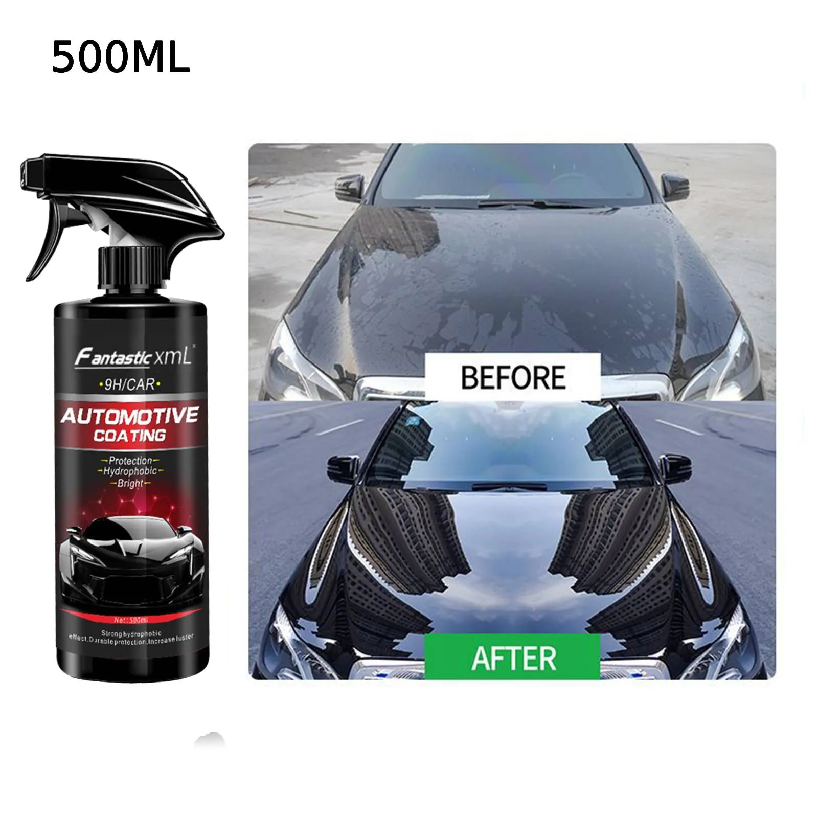 Automotive Sealant Hydrophobic Spray: Car Paint Coating, Polishing Liquid for Lasting Shine & Protection (120/500ml)