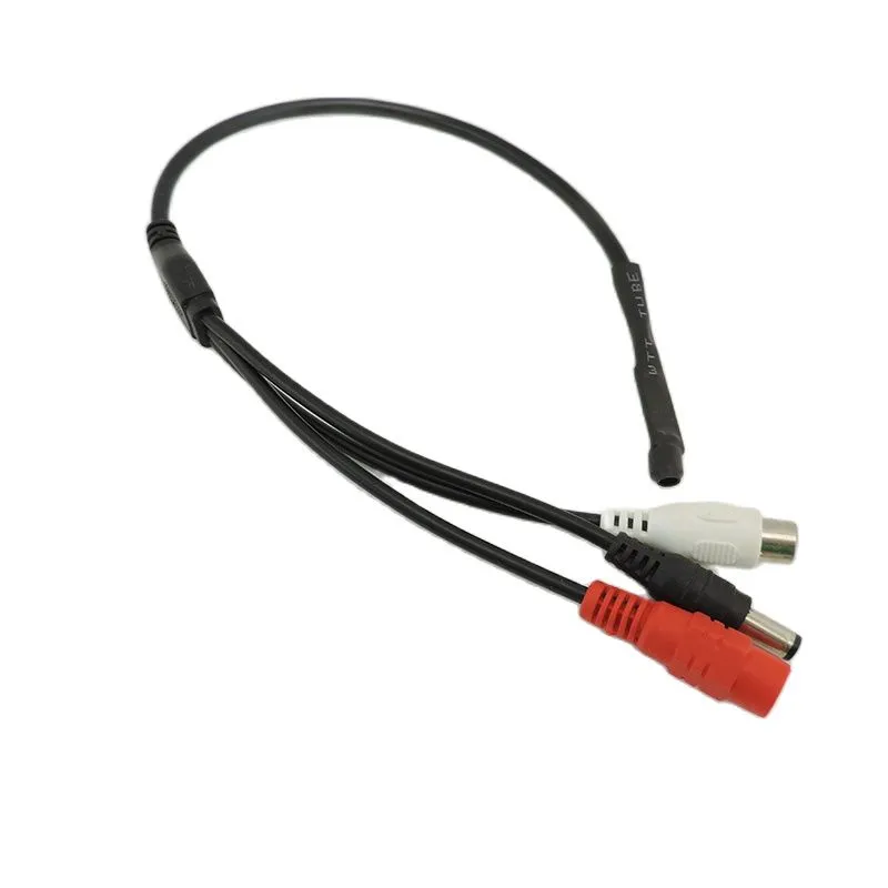 Evertech CCTV Mic Kit - RCA Audio & 12V Power Adapter For Indoor Security Cameras