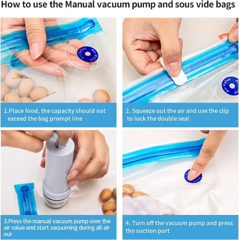 Reusable silicone vacuum seal bags new arrivals