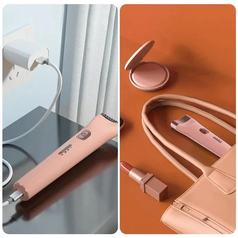 5D Push Heat Curling Electric Eyelash Rice Style Portable Pests Electric Wathes Pests Injerto de cajas de maquillaje de larga duración 240621