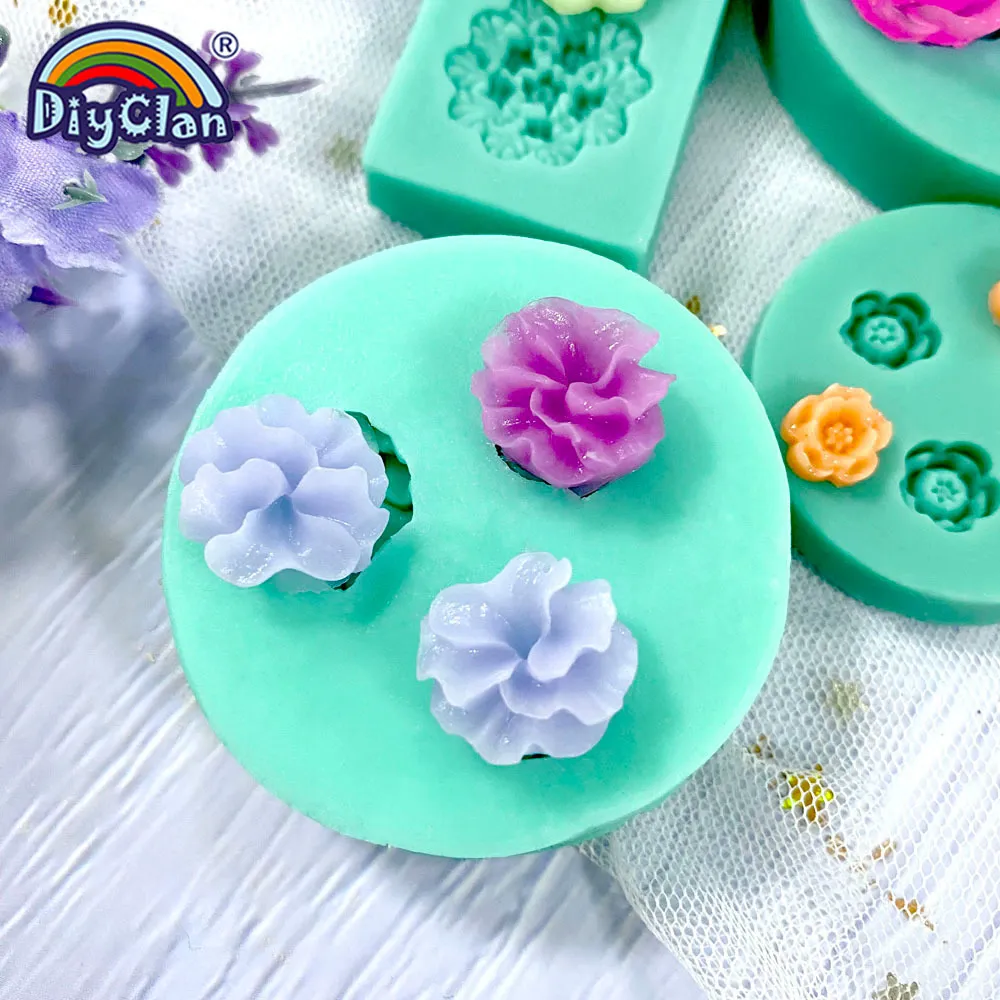 YIHUOMOLDS Bamboo Fondant Mold Set For Cake Decorating - Cupcake Toppers, Chocolate, Clay Crafts