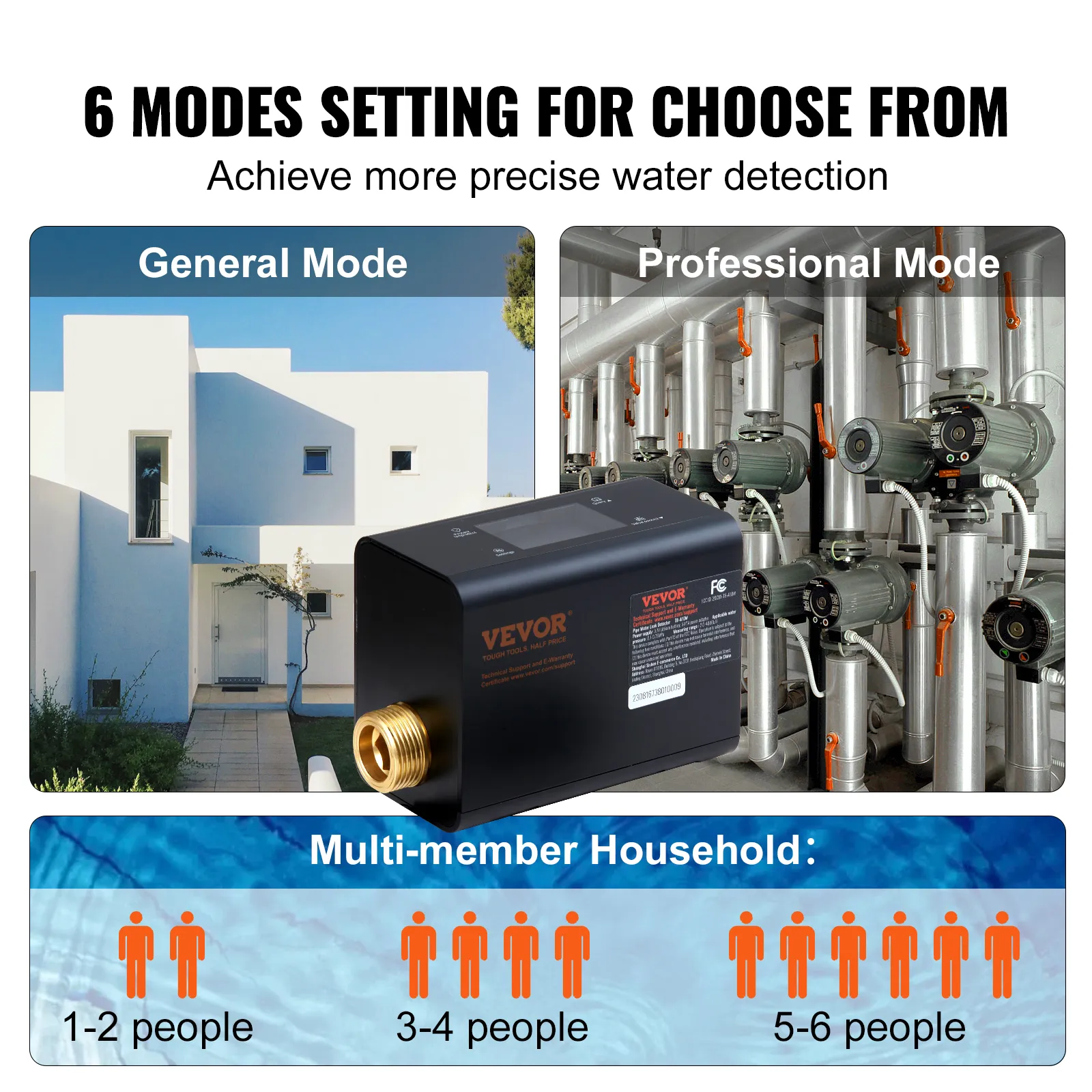VEVOR Smart leak detection near me with Automatic Shutoff for 1-Inch or