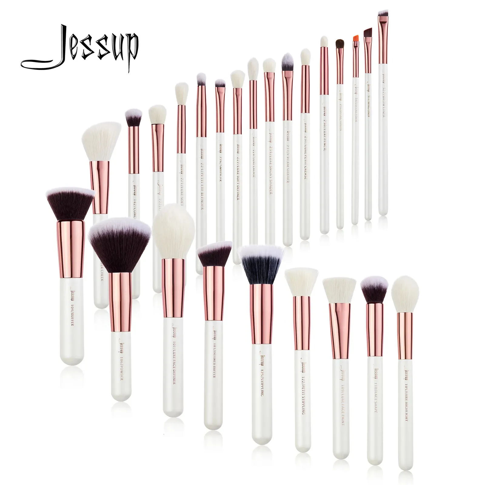 Jessup 25‑Piece Professional Makeup Brush Set – 59% OFF, $31.48 Deal, Premium Wood Handles