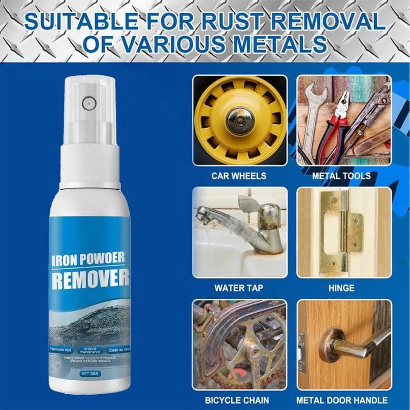 Car Rust Reformer Spray, Multi-Purpose Rust Remover, 30ml Rust