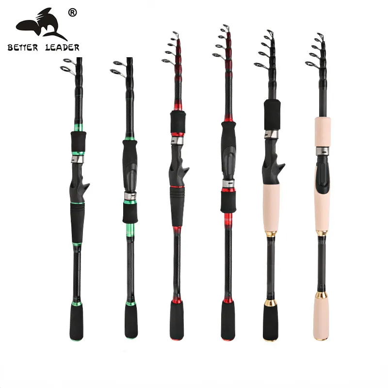 Telescopic Fishing Rod 5.9-9.8 ft 1.8-3.0 m Ultralight Green ...