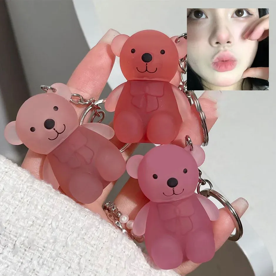 Save Big on Bulk Pink Bear Lipstick Korean Lipstick Keychain Makeup: Matte  Velvet Lip Mousse With Cute Bear Holder, Grey Pink Lip Color, Waterproof 