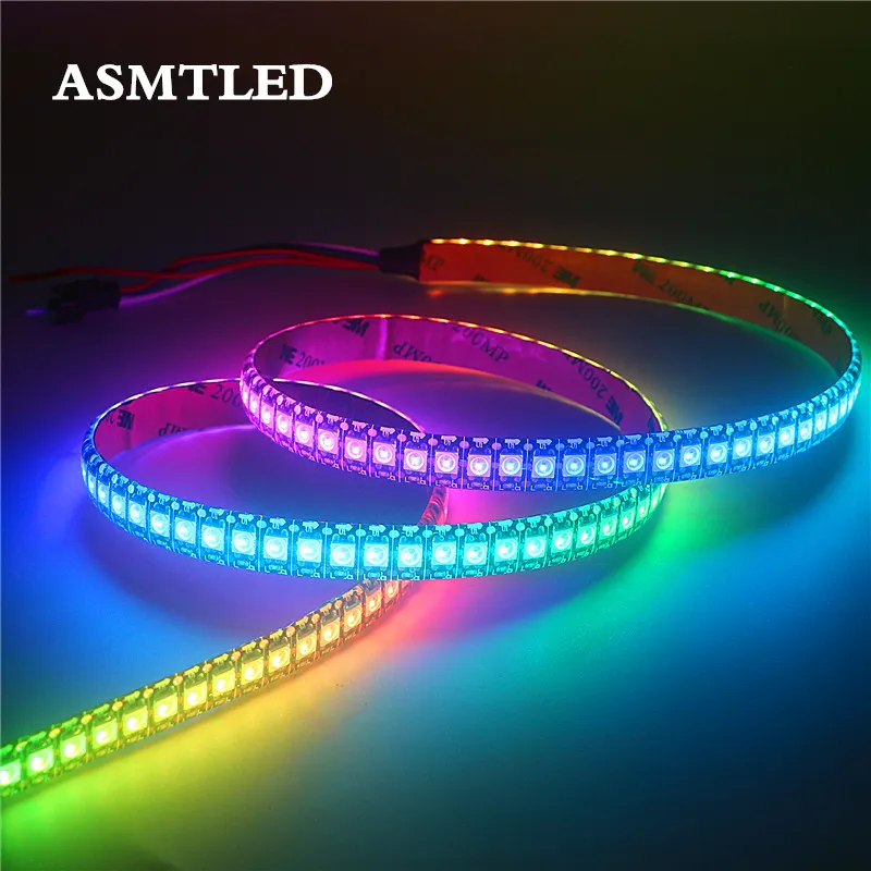 30/60/144 Pixels DC5V WS2812 LED Strip Lights, 50CM-5M RGB Smart ...