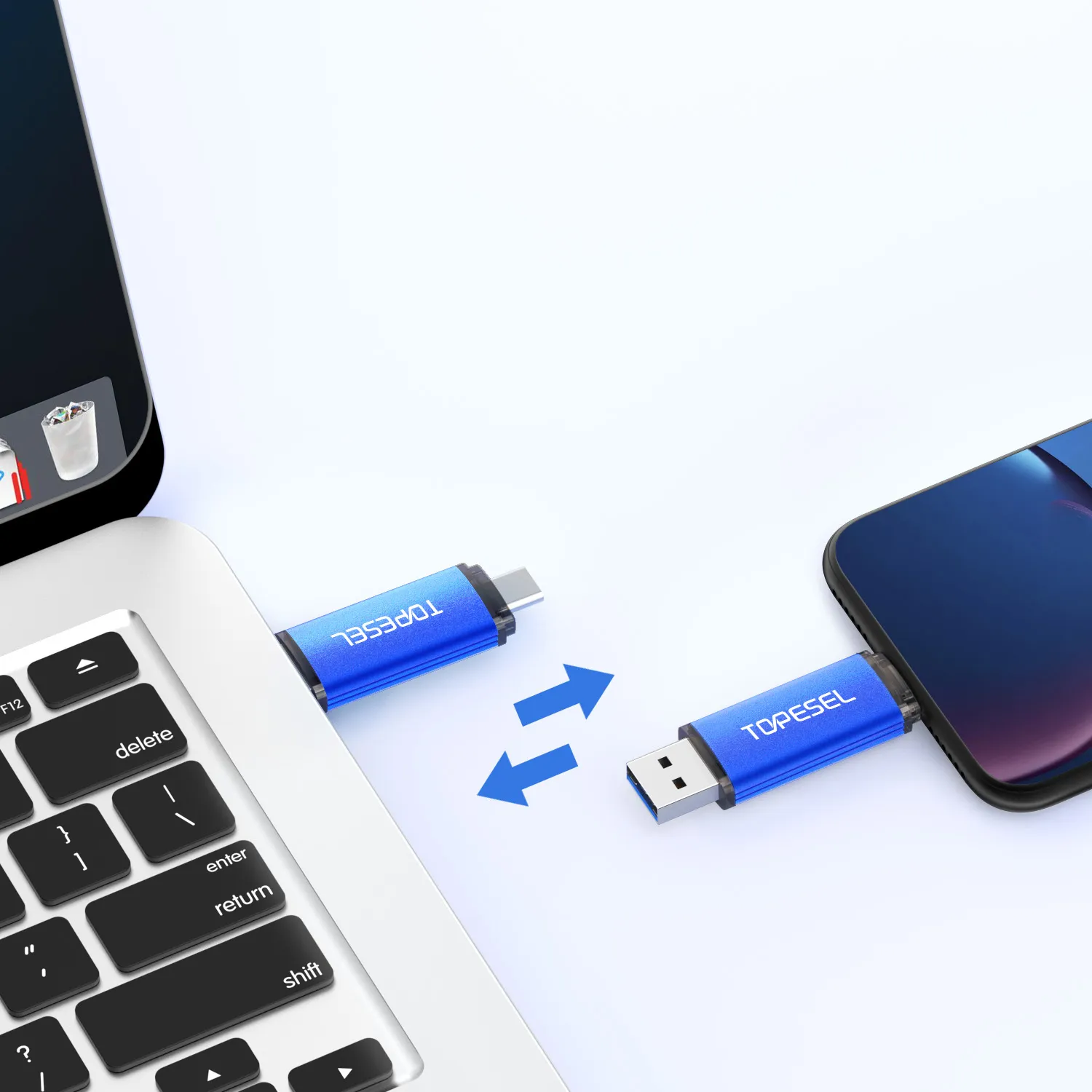 Pendrive USB Flash Drive: Dual Interface USB Stick, High-Speed Data ...
