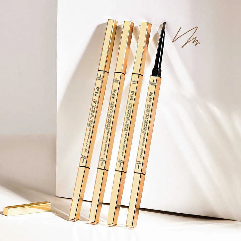 Marco Andy Double-Sided Gold Eyebrow Pencil for Natural Waterproof Long ...