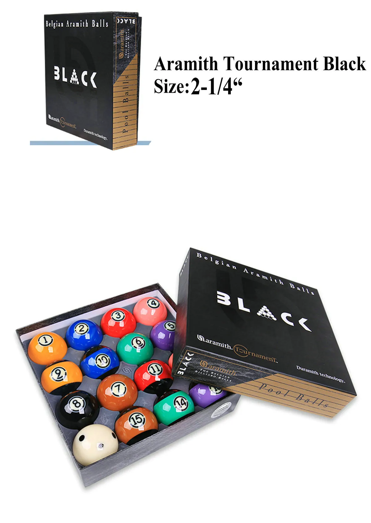 Aramith Tournament Pro Pool Ball Set 2-1/4 in from Dhgate Foosball