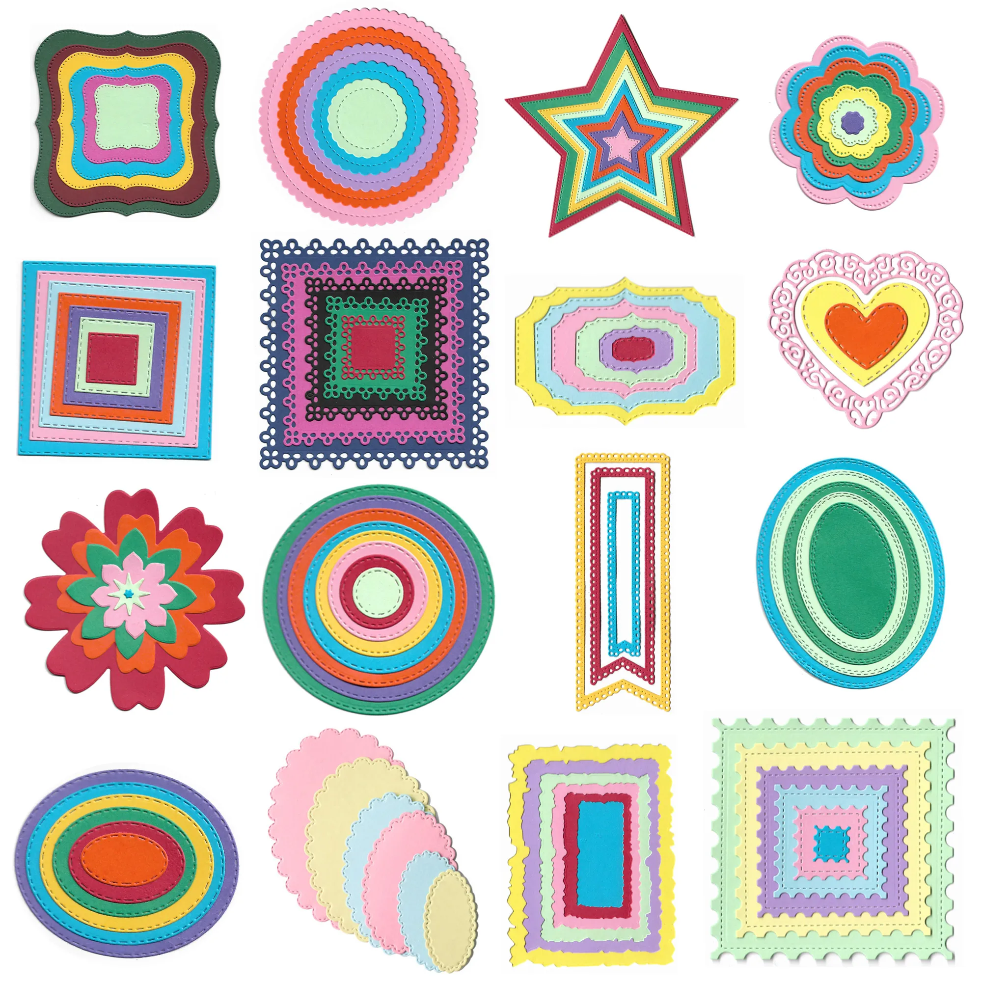 Christmas Deer & Lantern Metal Dies - Embossing Stencils For Card Making