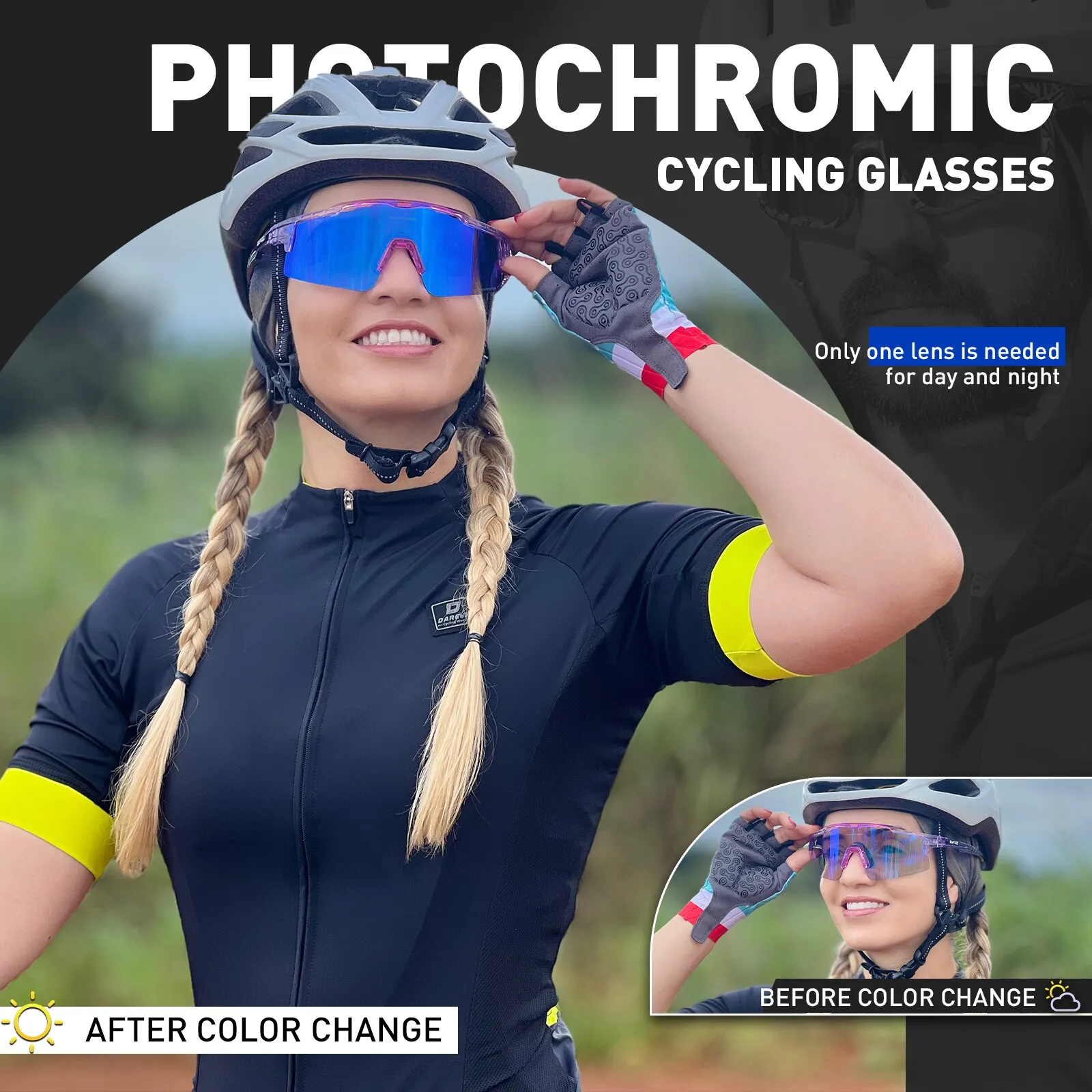 Kapvoe Photochromic Photochromic Cycling Glasses Prescription With Adjustable Nose Support And Myopia Frame For Men And Women MTB Sports Sunglasses And Eyewear Goggles From Homepro6 41.68 DHgate.Com