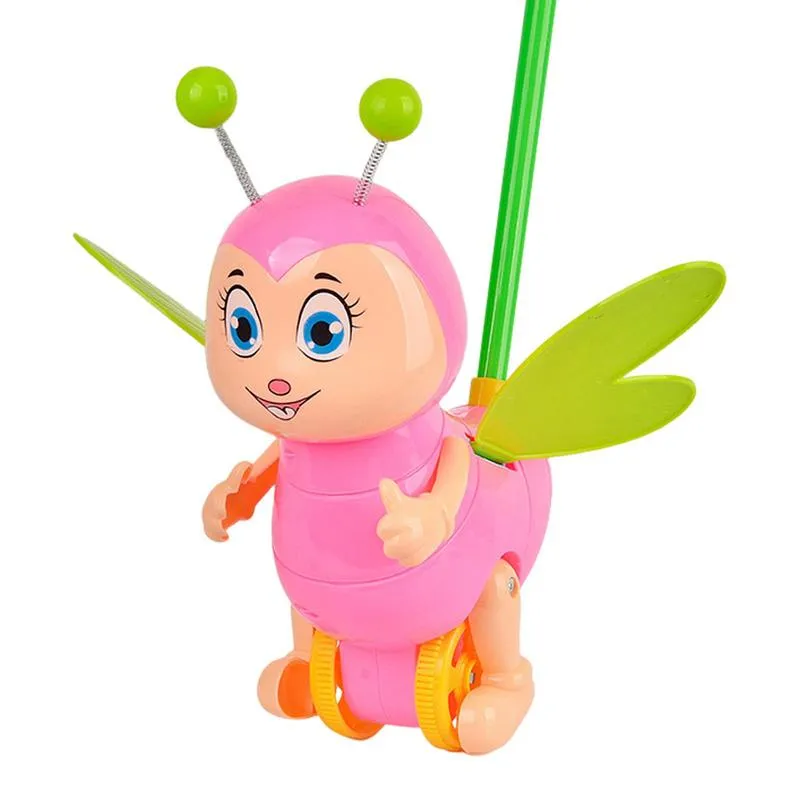 Baby Walker Airplane Push Car: Toddler Walking Toy With Pull Rod