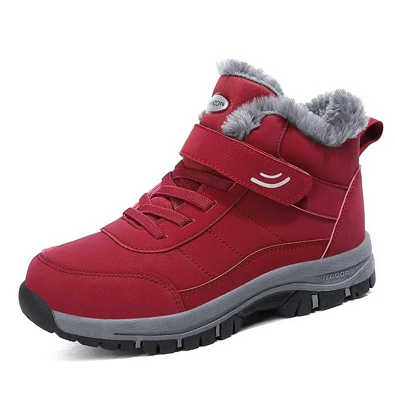 Jifenkla Stivali da Neve Donna Boots, Calde Foderata Scarpe da Invernali, Antiscivolo Stivali da Invernali, Comode Impermeabili Alti Scarpe da Neve